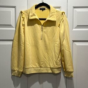 Generation Love Yellow Sweatshirt, Size Large